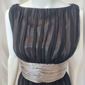 Maggy London,  Elegant cinched waist Silk Cocktail Dress